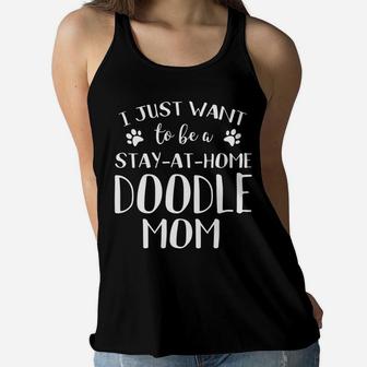 Doodle Mom Doodle Gift Funny Goldendoodle Labradoodle Ladies Flowy Tank - Seseable