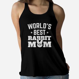 Easter Rabbit Mom Bunny Mother Ladies Flowy Tank - Seseable