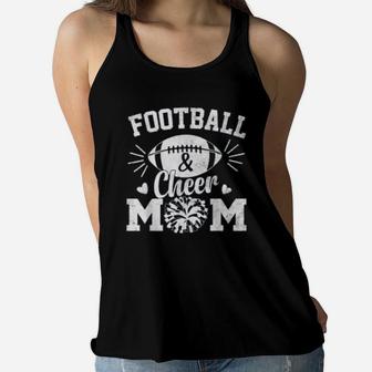 Football And Cheer Mom Ladies Flowy Tank - Seseable