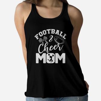 Football And Cheer Mom Sport Ladies Flowy Tank - Seseable