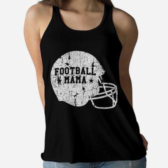 Football Mama Helmet Mom Gif Ladies Flowy Tank - Seseable