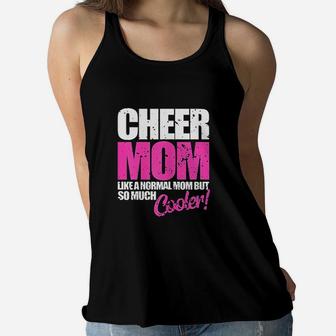 Funny Cheer Mom Cute Cheerleader Cheerleading Gift Ladies Flowy Tank - Seseable