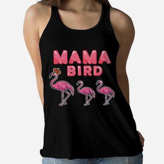 Funny Flamingo Mama Bird Lover Mother Gift Ladies Flowy Tank - Seseable