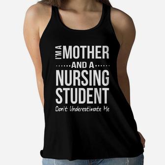 Funny Nursing Student Gift For Mom Nursing School Gift Ideas Ladies Flowy Tank - Seseable