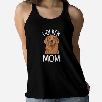 Golden Retriever Mom Golden Retriever Gifts Ladies Flowy Tank - Seseable