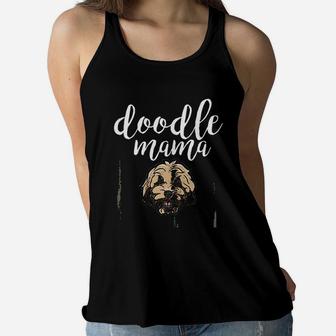 Goldendoodle Mama Doodle Mom Cute Goldendoodle Ladies Flowy Tank - Seseable