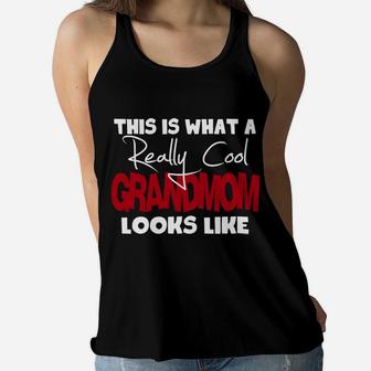 Grandmom Gifts For Mothers Day From Grandchildren Ladies Flowy Tank - Seseable