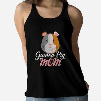 Guinea Pig Mom Guinea Pig Owner Cavy Lover Ladies Flowy Tank - Seseable