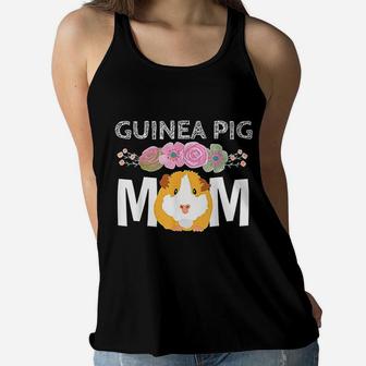 Guinea Pig Mom Mothers Day Ladies Flowy Tank - Seseable