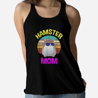 Hamster Mom Costume Lovers Gifts Women Kids Ladies Flowy Tank - Seseable