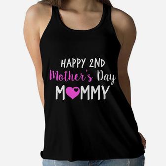 Happy 2nd Mothers Day Mommy Ladies Flowy Tank - Seseable