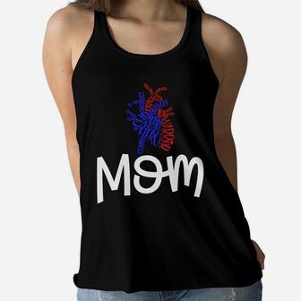 Heart Warrior Mom Mother Support Of Chd Hero Ladies Flowy Tank - Seseable