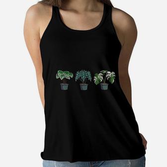 Houseplant Plant Lover Gift Crazy Plant Lady Monstera Mom Ladies Flowy Tank - Seseable