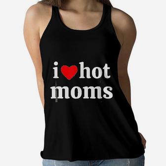 I Love Moms Trend Ladies Flowy Tank - Seseable
