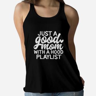 Just A Good Mom Ladies Flowy Tank - Seseable
