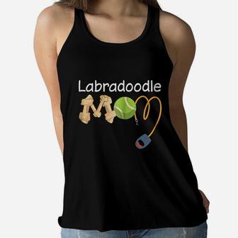 Labradoodle Mom Dog Ladies Flowy Tank - Seseable
