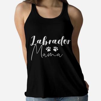 Labrador Mama Labrador Mom Tee Lab Mom Ladies Flowy Tank - Seseable