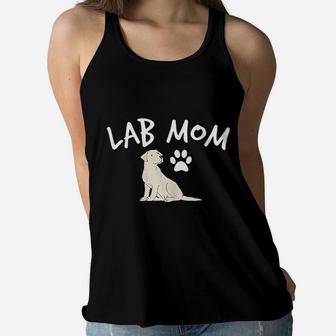 Labrador Retriever Lab Mom Dog Puppy Pet Lover Gift Ladies Flowy Tank - Seseable
