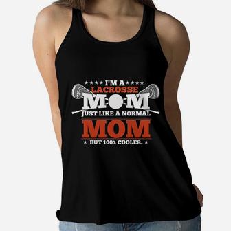 Lacrosse Mom For Women Lacrosse Mom Ladies Flowy Tank - Seseable
