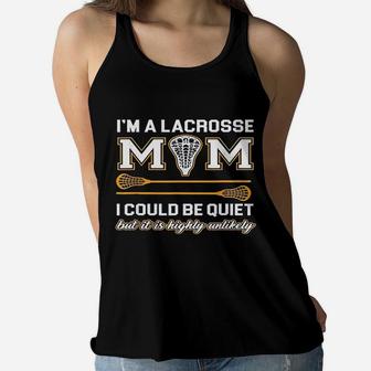 Lacrosse Mom Lacrosse Gifts Ladies Flowy Tank - Seseable