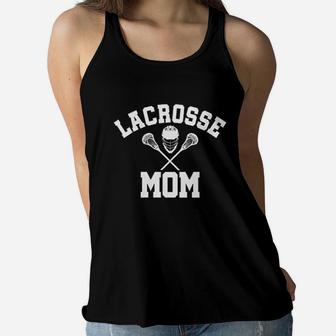 Lacrosse Mom Ladies Flowy Tank - Seseable