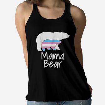 Lgbt Mom Mama Bear Mothers Transgender Pride Ladies Flowy Tank - Seseable