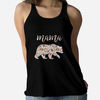 Mama Bear Matching Mommy And Me Ladies Flowy Tank - Seseable