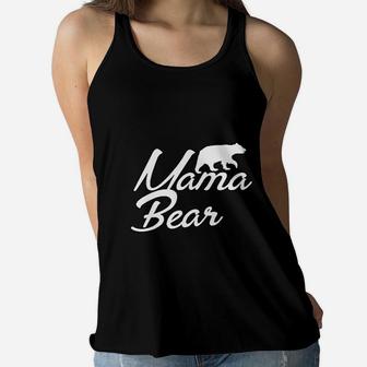 Mama Bear Momma Bear For Women Ladies Flowy Tank - Seseable