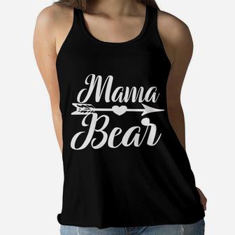 Mama Bear Mother Womens Novelty Gift For Moms Ladies Flowy Tank - Seseable