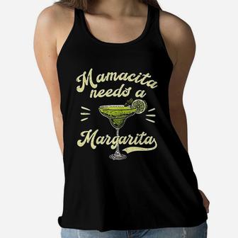 Mamacita Needs A Margarita Funny Mothers Day Gift Ladies Flowy Tank - Seseable