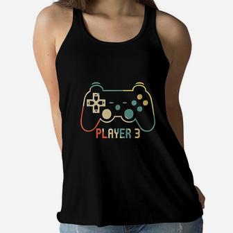 Matching Gamer For Dad Mom Kids Player Ladies Flowy Tank - Seseable