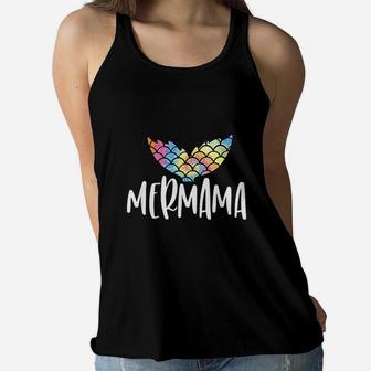 Mermaid Gift For Mom Ocean Lovers Ladies Flowy Tank - Seseable