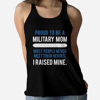 Military Mom Ladies Flowy Tank - Seseable