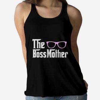 Mini Boss Father Mother Son Daughter Baby Matching Ladies Flowy Tank - Seseable