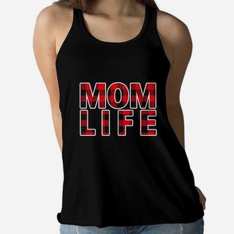 Mom Life Momlife Mama Bear Mom Mode Ladies Flowy Tank - Seseable
