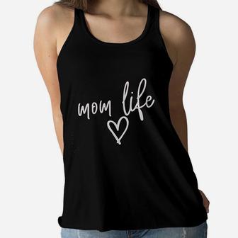Mom Life Tired Mom Blessed Mama Ladies Flowy Tank - Seseable