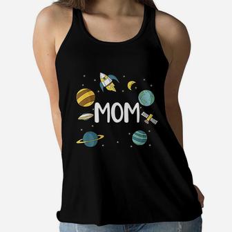 Mom Outer Space Ladies Flowy Tank - Seseable