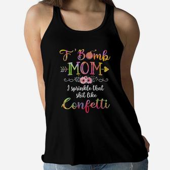 Mom Quote Funny Ladies Flowy Tank - Seseable