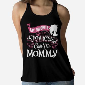 Mommy Gift My Favorite Princess Call Me Mommy Ladies Flowy Tank - Seseable