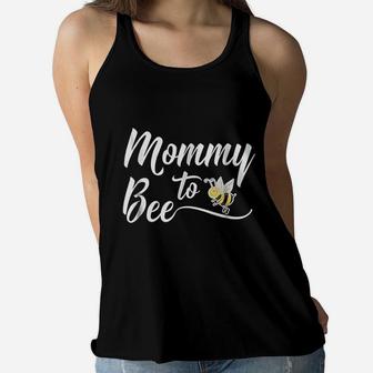 Mommy To Bee New Mommy Ladies Flowy Tank - Seseable