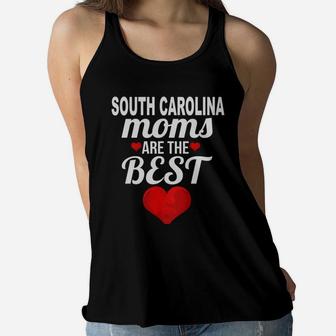 Moms From South Carolina Are The Best Us States Mothers Day Gift Ladies Flowy Tank - Seseable
