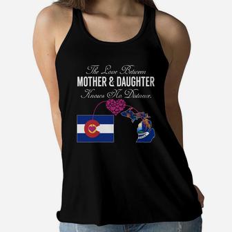 Mother And Daughter - Colorado - Michigan - States Shirt Ladies Flowy Tank - Seseable