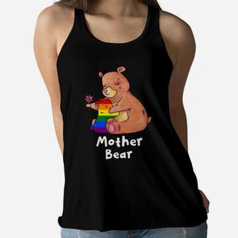 Mother Bear Proud Ladies Flowy Tank - Seseable