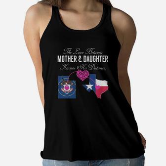Mother Daughter Utah Texas States Ladies Flowy Tank - Seseable