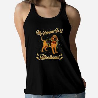 My Patronus Is A Bloodhound Harry Dog Potter Shirt Dad Mom Ladies Flowy Tank - Seseable