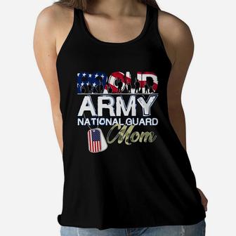 National Freedom Day Proud Army National Guard Mom Ladies Flowy Tank - Seseable