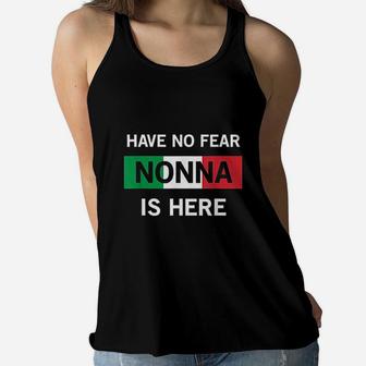 Nonna Italian Grandmother Gift Ladies Flowy Tank - Seseable