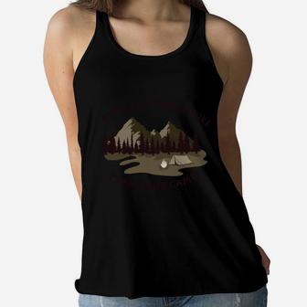 Plan Your Adventure Plan Your Camp Awesome Camping Women Flowy Tank - Seseable