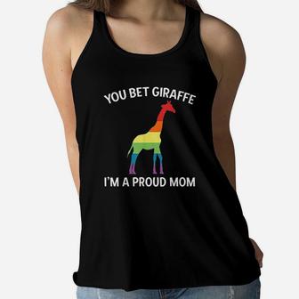 Proud Lgbt Mom Gay Pride Mother Ladies Flowy Tank - Seseable