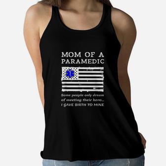 Proud Mom Mother Usa Flag Ladies Flowy Tank - Seseable
